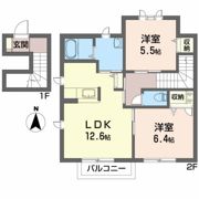 コットン ハウスBの間取り画像