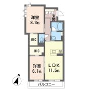 カルセドニーの間取り画像
