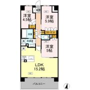 ロイヤルパークス仙台青葉通の間取り画像