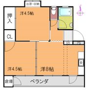長岡コーポの間取り画像