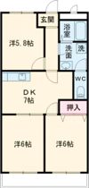 グランメール岩田の間取り画像