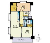 イーストコート箱崎の間取り画像