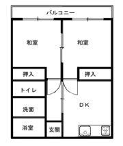 コーポサンシャインの間取り画像