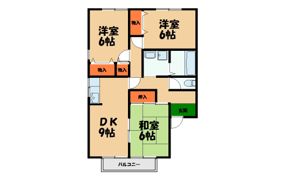 リバーサイドコートAの間取り画像