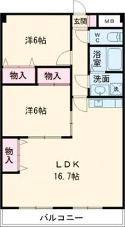 コンフォール・霞の間取り画像