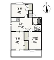 ファミーユ竹原 Dの間取り画像