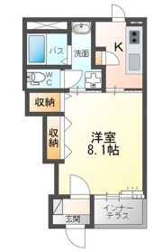 サクシード鹿島谷Bの間取り画像