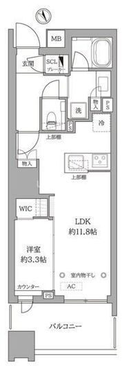 シェフルール横濱鶴見の間取り画像