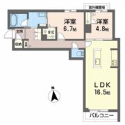シャーメゾン蘇原新栄の間取り画像
