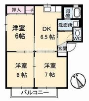 ヴァリュージュ A棟の間取り画像