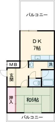 第2松下マンションの間取り画像