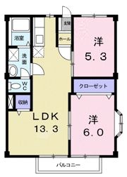 ベルデUⅡの間取り画像