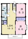 ベルデUⅡの間取り画像