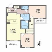 Balloonflower Northの間取り画像