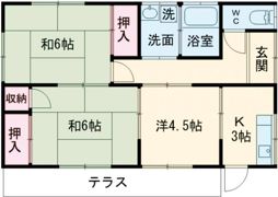 石田住宅の間取り画像