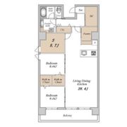 GLAM STELLA松屋町の間取り画像