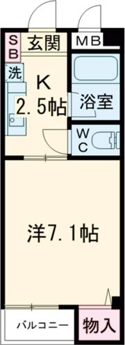 グラン山下の間取り画像