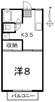 サンシャイン寺家Aの間取り画像