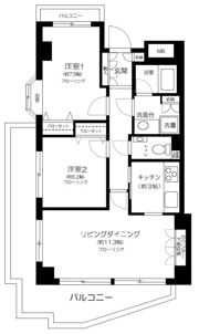 目黒青葉台グランドハイツの間取り画像