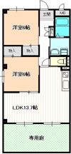 セラフィ西原の間取り画像