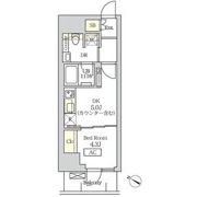 コスモグラシア新宿西早稲田の間取り画像