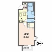 フラッツ八幡の間取り画像
