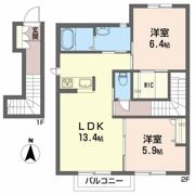 ノースフォレストBの間取り画像