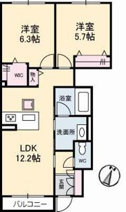 シャーメゾンリズの間取り画像