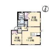 River Court II棟の間取り画像