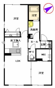 シャーメゾン・ヴィブレ2番館 A棟の間取り画像