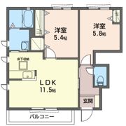 ベイサージュBの間取り画像