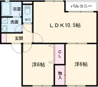 ジーライズ高の原A棟の間取り画像