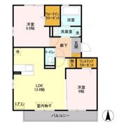メルシー Bの間取り画像