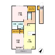 ローズコート西三島Dの間取り画像