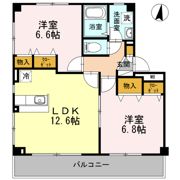 ドエルモトハシクレールの間取り画像