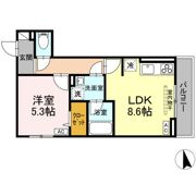 D-ROOM Grass 中町の間取り画像