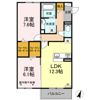 クレール B棟の間取り画像