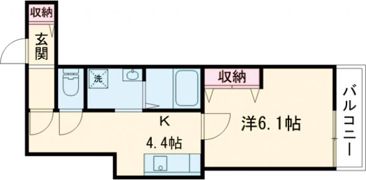 クレアール小泉東Iの間取り画像