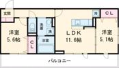 (仮称)D-ROOM水前寺5丁目の間取り画像