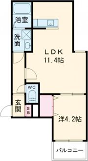 メゾンクレール御領の間取り画像