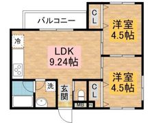 アミティ女神の間取り画像