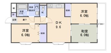 カーサフジキの間取り画像