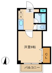 シャルマン南越谷の間取り画像