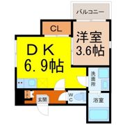 ハーモニーテラス長栄Ⅲの間取り画像
