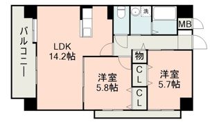 モルトヴィヴァーチェの間取り画像