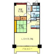 サンダモン北勘の間取り画像