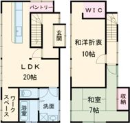 大人の隠れ家ヴィンテージ一軒家の間取り画像