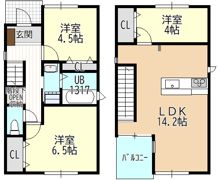 小幡千代田2010－2KODATEXⅠA棟の間取り画像