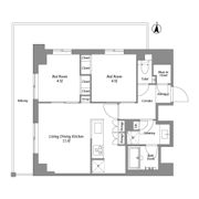 ウエリスアーバン住吉EASTの間取り画像