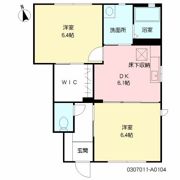 エーアスト湯川 A棟の間取り画像